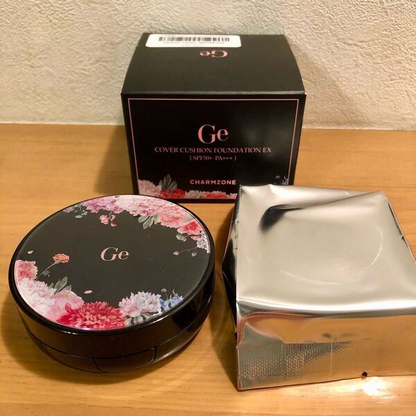 【送料無料】チャームゾーン Ge カバークッションファンデーションEX 特別セット 本体+レフィル 未使用