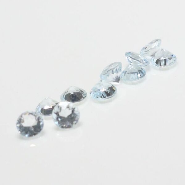 アクアマリン 4mmラウンド 10ピース 2.33ct