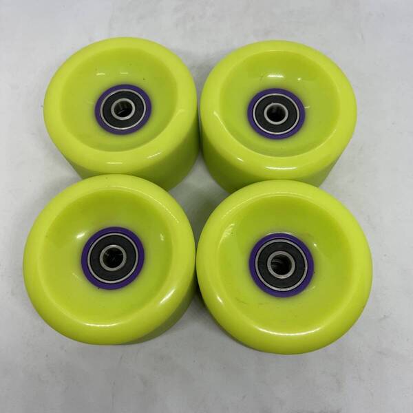 在庫処分! クルーザー サーフスケート ロングスケート用 70mm 78Aソフトウィール+高性能ABEC9ベアリングセット CARVER、YOWでもOK B