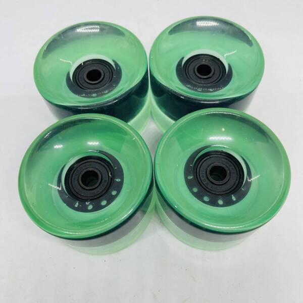 在庫処分! クルーザー サーフスケート ロングスケート用 70mm 78Aソフトウィール+高性能ABEC11ベアリングセット CARVER、YOWでもOK B