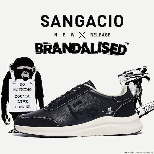 27.5㎝ SANGACIO にゅ スニーカー BLOW BRANDALISED バンクシー 抽選限定販売 スニーカー にゅBLOW