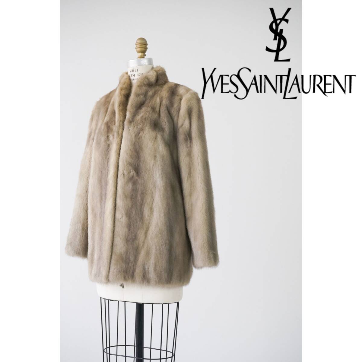イヴサンローラン YVES SAINT LAURENT バイカラー コート バルマ