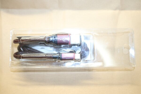 iPhone/iPad USB-pin 通信ケーブル ブラウン(革補強有り) 1.5m