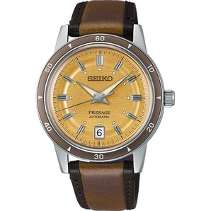 送料無料 特価 新品★SEIKO セイコー PRESAGE プレサージュ SARY269 ゴールデンイエローダイヤル 牛皮革ストラップ 機械式時計 4R35 腕時計