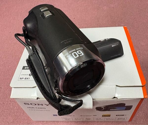 SONY ビデオカメラ Handycam HDR-CX470 ブラック