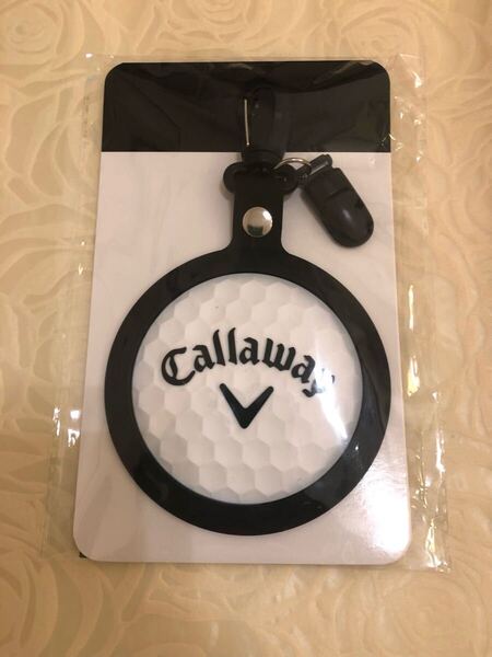 【新品未使用 】Callaway ゴルフボール型ネームプレート ネームタグ/パターカップ