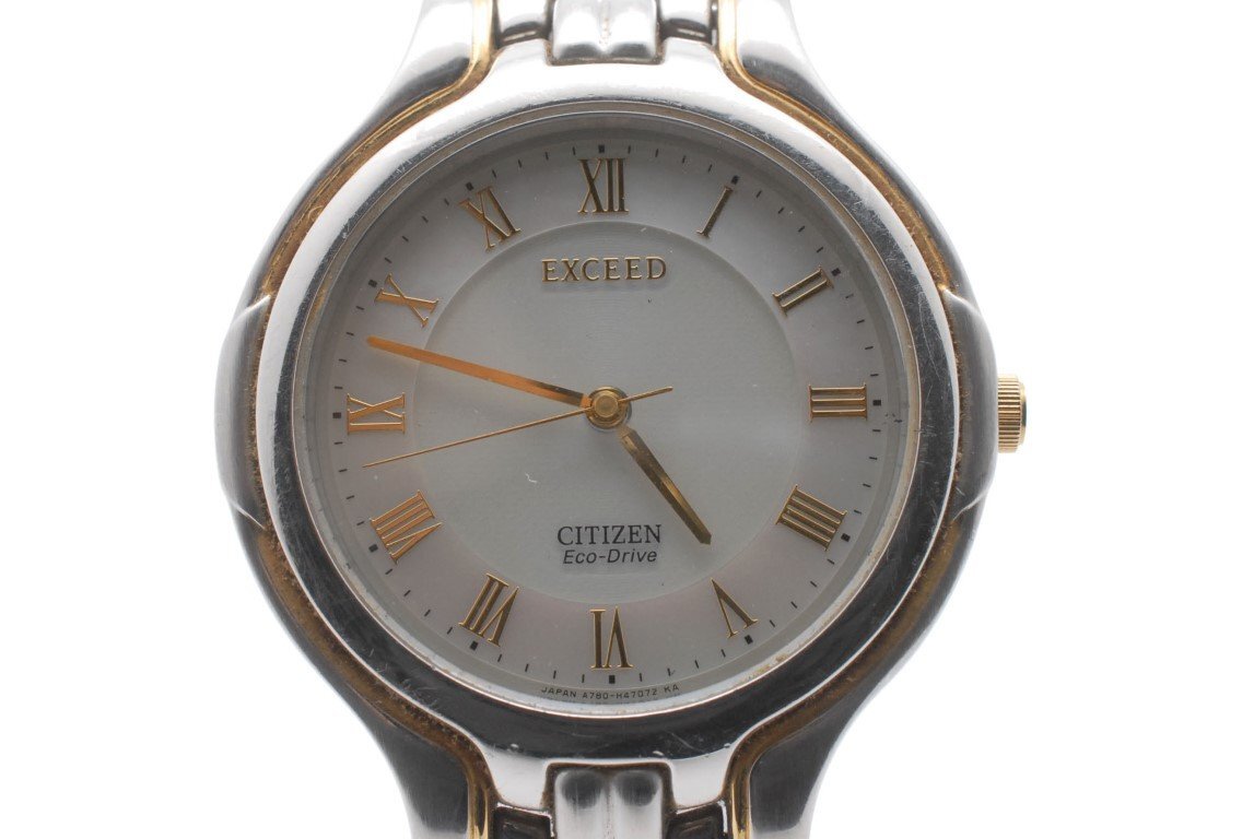 ★良品 CITIZEN シチズン エクシード A780-H21581 ソーラー Yahoo!オークション -「シチズン a780」(エクシード) (シチズン
