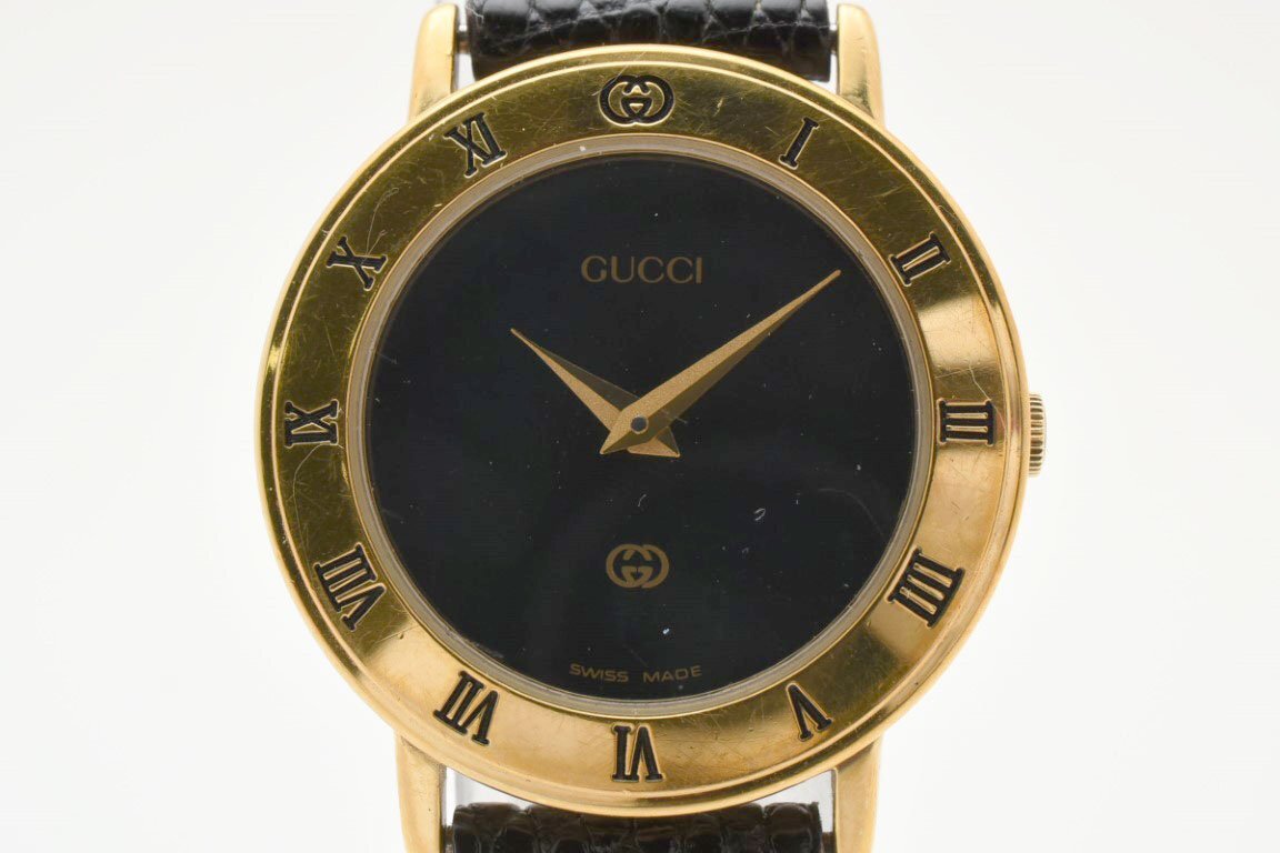 美品 2300L GUCCI グッチ 時計 ブラック ベルト未使用品 レディース Yahoo!オークション -「2300」(グッチ) (か行)の落札相場・落札価格