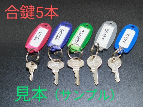 合鍵5本、ALPHA、SOL、南京錠、(22種類の同一キーから合鍵5本自由に選択可) 同一キー、アルファ、ソル、カギ、ネコポス便匿名無料発送 α