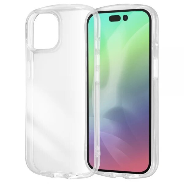 送料無料【訳あり・未使用品】iPhone 15 / iPhone 14 / iPhone 13 耐衝撃 TPUソフトケース ProCa The clear クリア■ストラップホールつき