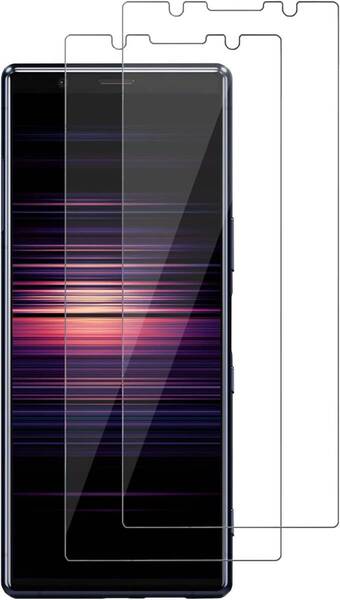 送料無料【在庫処分・未使用品】強化ガラス フィルム 2枚組 Xperia5専用 SOV41/SO-01M/901SO■エクスペリア5 保護フィルム■日本製旭硝子