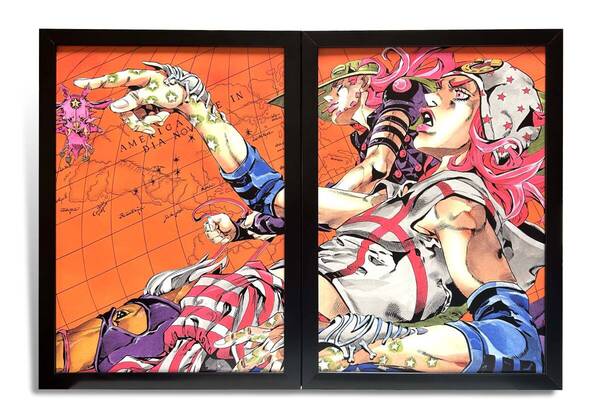 ジョジョ85 7部 ジョニィ ジャイロ JOJO6251 JOJO A-GO!GO! JOJOVELLER ジョジョ展 荒木飛呂彦原画展 ポスター