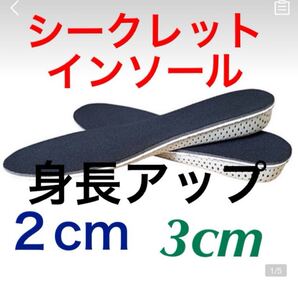 シークレットインソール 身長アップ 3cm 軽量 EVA素材