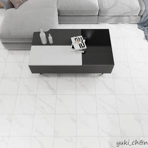 フロアタイル フローリングタイル 大理石フロアタイル 20枚入り 約1.1畳 厚手1.5mm 接着剤不要 貼るだけ 置くだけ 賃貸ok 防水 DIY