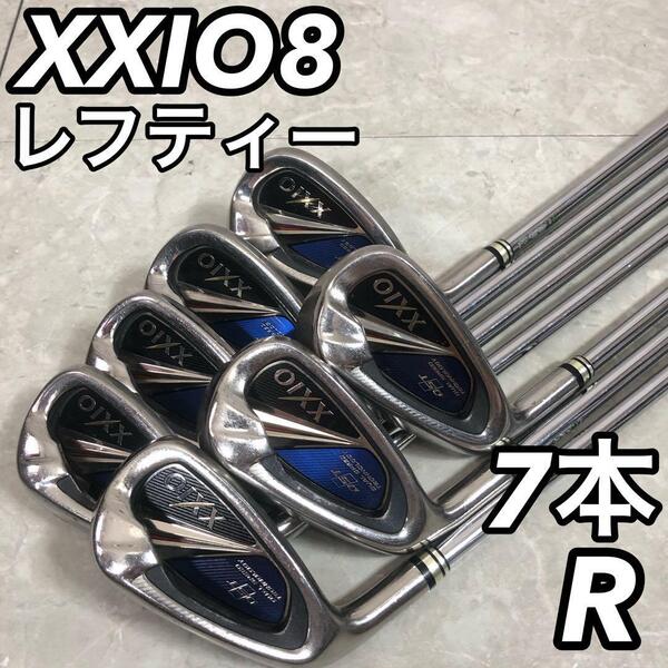 XXIO ゼクシオ 8代目 エイト 左利き用 レフティー サウスポー 男性 メンズゴルフアイアン7本セット R スチール 初心者 デビュー