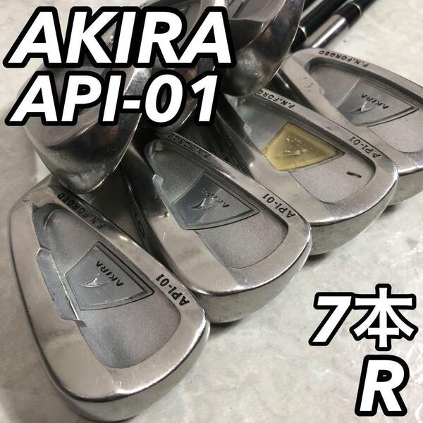 AKIRA PRODUCTS アキラプロダクツ API-01 F.N.FORGED フォージド メンズゴルフアイアン7本セット 右利き用 カーボン R 初心者 デビュー
