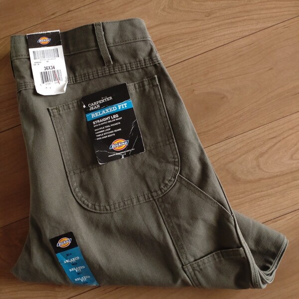 Dickies ペインターパンツ/ダック/デッドストック古着/実寸W36L30【D1285】