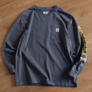 Carhartt ロングスリーブTEE/LOOSE FIT/胸ポケット/古着/L【J659】