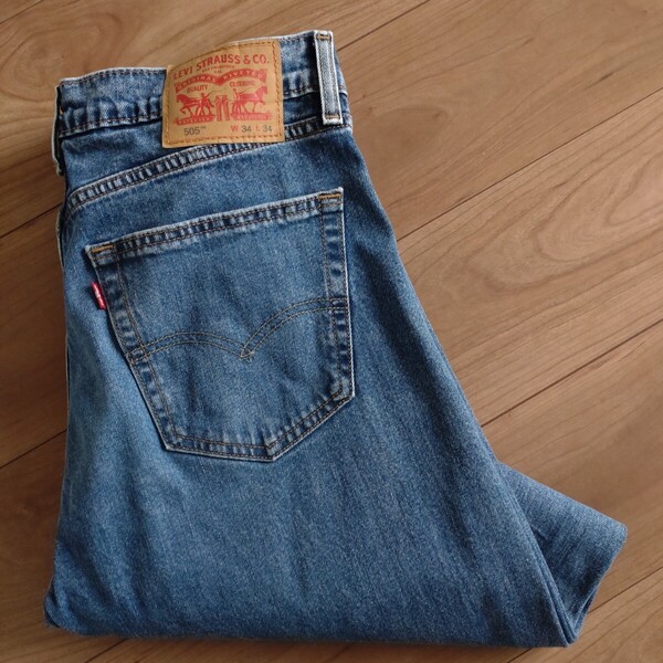 Levi's 505デニム/REGULAR FIT/古着/実寸W33L32【L4595】