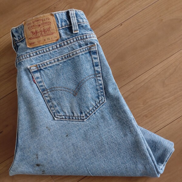 USA製/Levi's 550ジーンズ/RELAXED/古着/実寸W34L30【L4652】