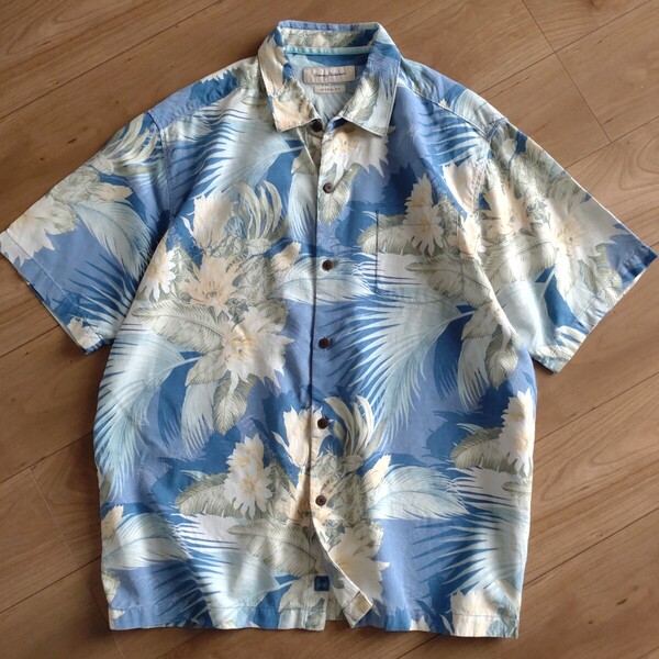 Tommy Bahama アロハシャツ/シルク100%/A2/古着/XL