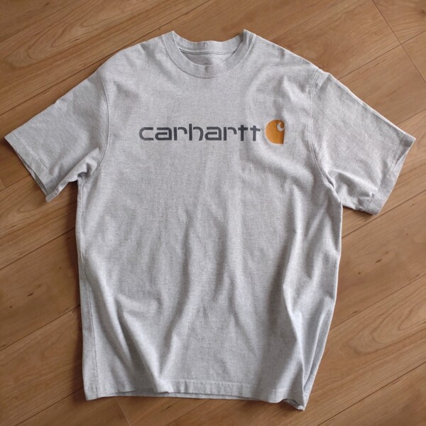 Carhartt 半袖TEE/ORIGINAL FIT/グレー/古着/L【J750】