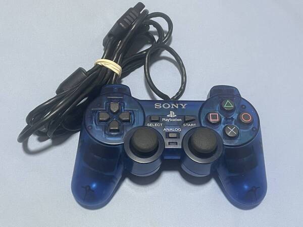 PS2 デュアルショック2 コントローラー クリアブルー