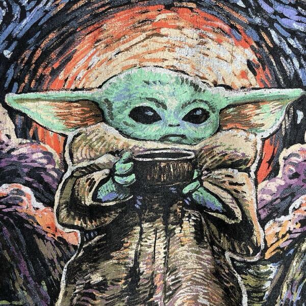 スターウォーズ Tシャツ ベビーヨーダ グローグー マンダロリアン ムービー STAR WARS プリント US ヴィンテージ ブラック M