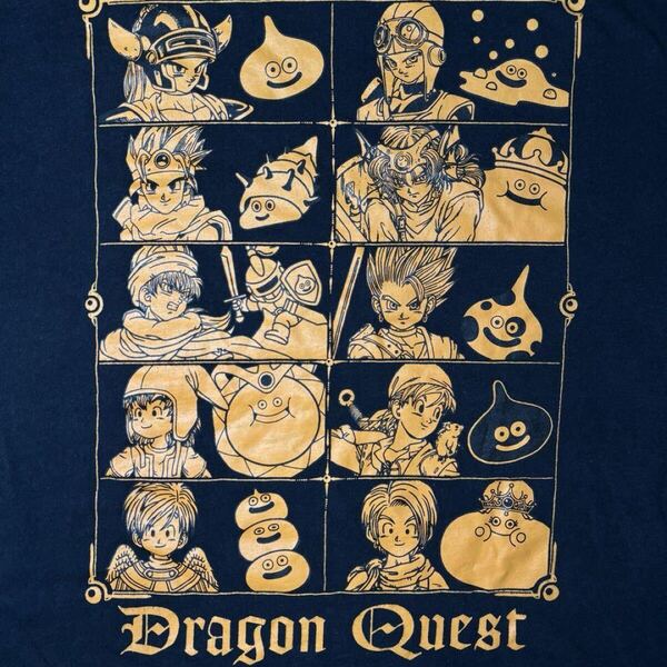 限定物 ドラゴンクエスト Tシャツ 30周年記念 歴代勇者 鳥山明 冒険の記憶 ドラクエ 主人公 プリント Dragon Quest ブラック L