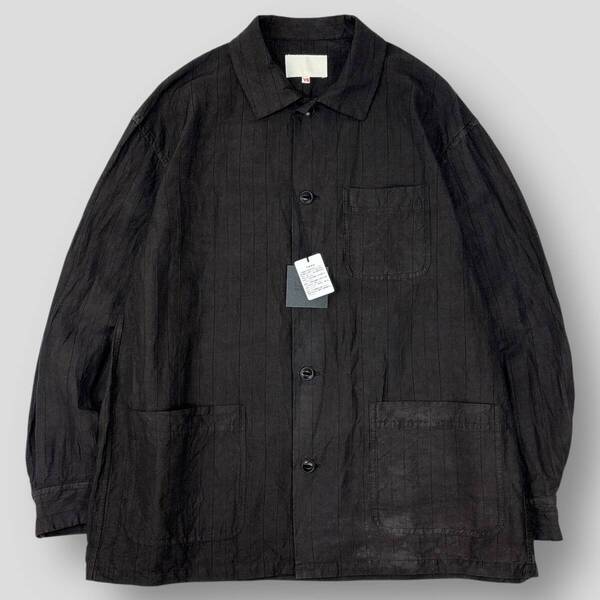 新品 YOKO SAKAMOTO ヨーコサカモト 25SS WORK SHIRT ワークシャツ YS-25SS-54 L SUMI INK ジャケット カバーオール ブルゾン SSM5426