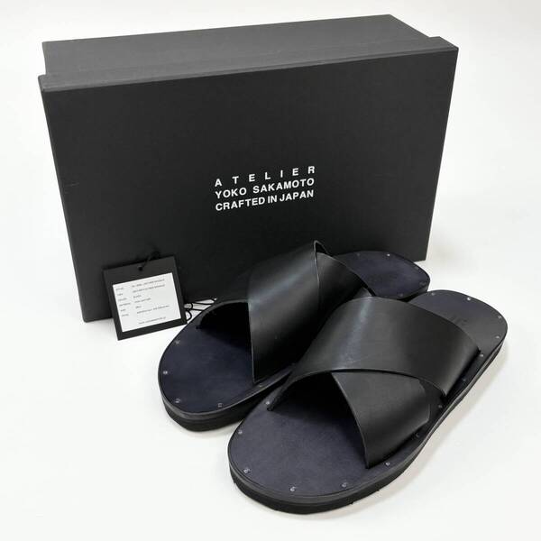 新品 YOKO SAKAMOTO / ヨーコサカモト 25SS LEATHER FOOTBED SANDALS レザー フットベッドサンダル YS-25SS-LEATHER-SANDALS 26cm SSM5444