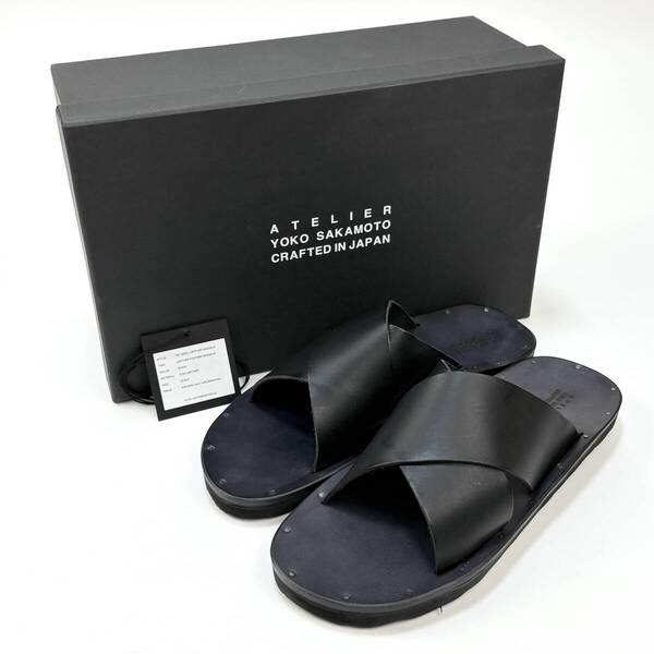 新品 YOKO SAKAMOTO ヨーコサカモト 25SS LEATHER FOOTBED SANDALS レザー フットベッドサンダル YS-25SS-LEATHER-SANDALS 25.5cm SSM5443