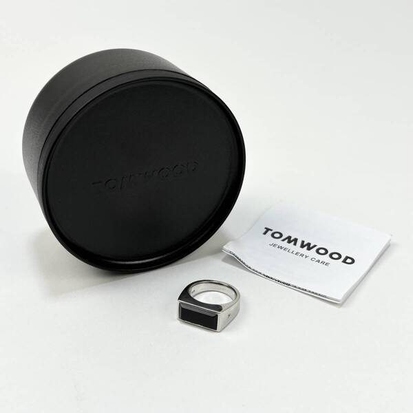 TOM WOOD / トムウッド Peaky Ring Polished Onyx / ピーキー リング ポリッシュ オニキス 50 / 10号 スターリングシルバー 指輪 SSM5341