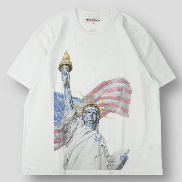 Richardson x Hajime Sorayama リチャードソン 空山基 24SS A11 T-Shirt ZPM-74030 XL ホワイト 半袖 クルーネック Tシャツ SSM4246