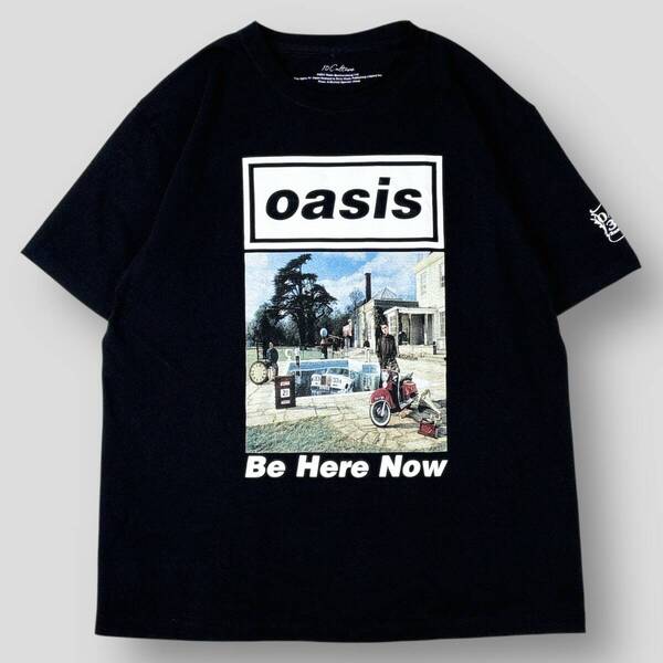 極美品 Oasis x 10 Culture オアシス 30th Anniversary T-SHIRT Be Here Now GMM74030 XL ブラック 30周年 半袖 プリント Tシャツ SSM5017