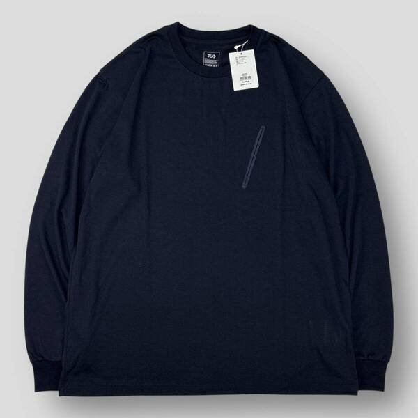 新品 DAIWA LIFESTYLE / ダイワ ライフスタイル 24SS L/S TEE / ロングスリーブTシャツ DE-138-8124EX L NAVY 長袖 AIWA PIER39 SSM4313