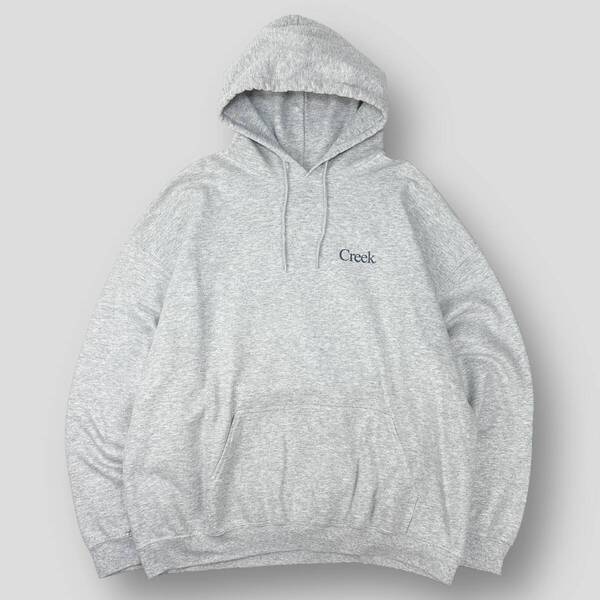 Creek Angler's Device クリーク 21AW On The Lake Hoodie 2XL グレー ロゴプリント スウェット プルオーバーパーカー フーディー SSM5617