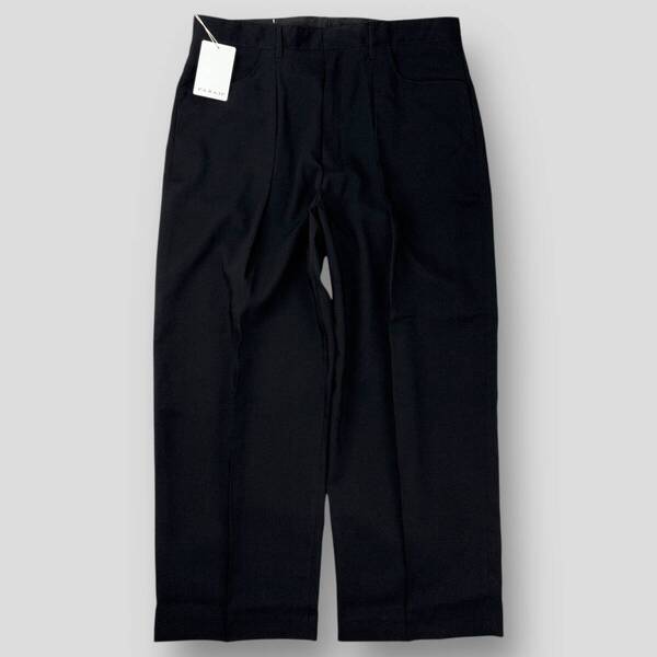新品 FARAH ファーラー 22AW One-Tuck Wide Pants Hopsack 1タックワイドパンツ ホップサック FR0202-M4003 W36 メンズ スラックス SSM4303