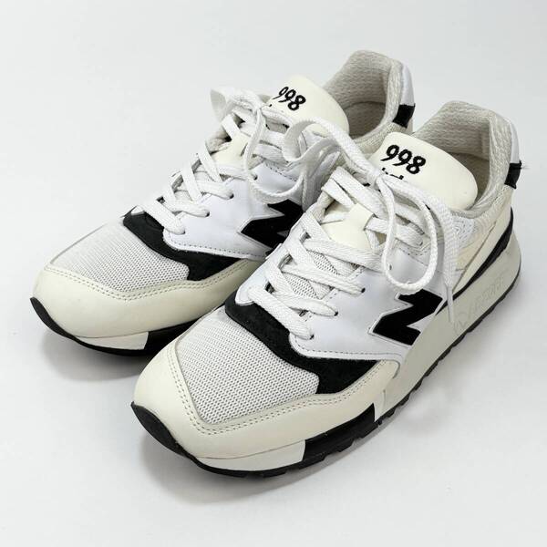 美品 NEW BALANCE / ニューバランス 23AW Made In USA U998TI US9D / 27cm WHITE/BLACK ホワイト/ブラック スニーカー メンズ SSM5388
