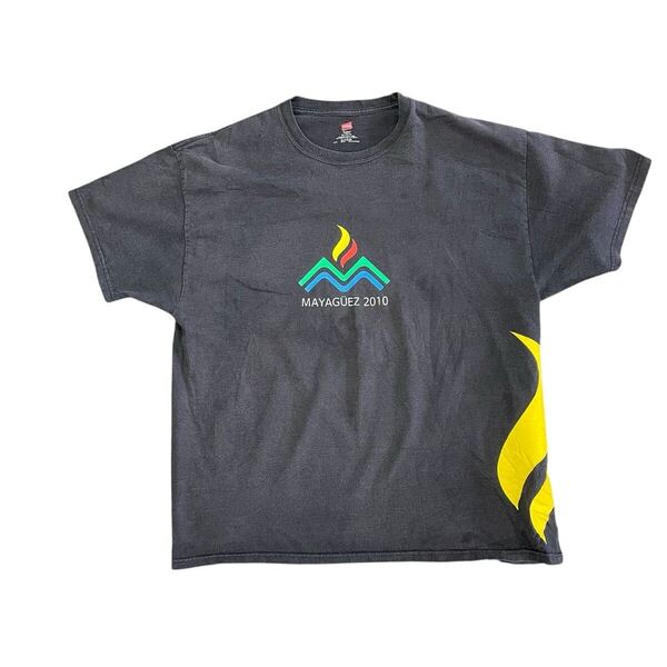 3XL ヘインズ Hanes Tシャツ オフィシャル 半袖 トップス ユニセックス メンズ レディース ワンポイント 両面プリント フェード ギルダン
