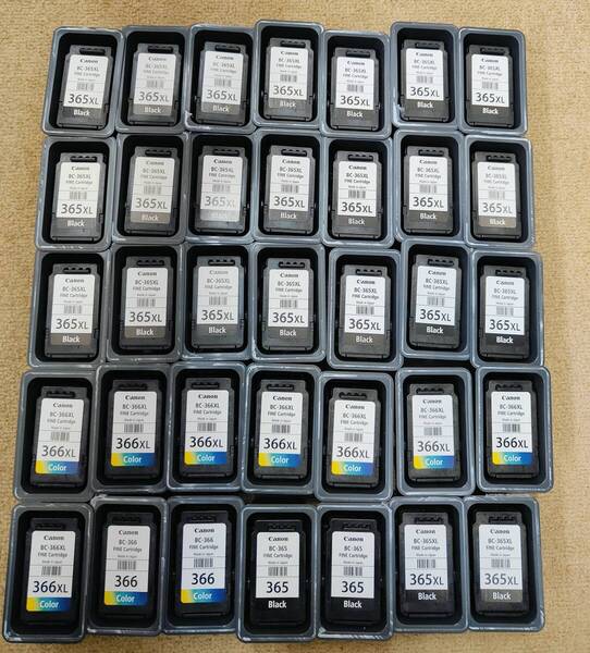 Canon 使用済 純正インクカートリッジ BC-365XL BC-366XL 使用済インクカートリッジ セット 35個