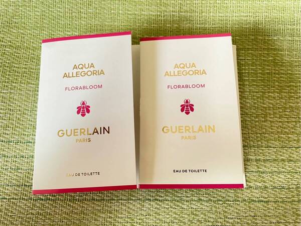 送料込GUERLAINゲランアクア アレゴリア フローラブルーム − オーデトワレ サンプル 1ml x 2個 新品 EDT