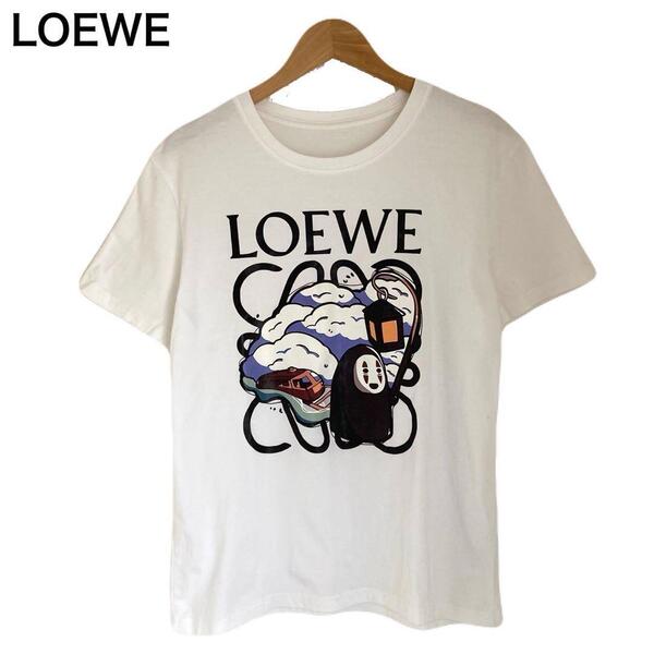 LOEWE Tシャツ ハウル プリント 半袖 アニメ ジブリ キャラクター