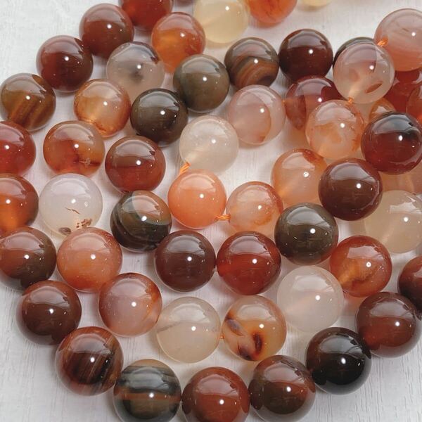 et153/SALE!天然石◇アゲート約12mm2連