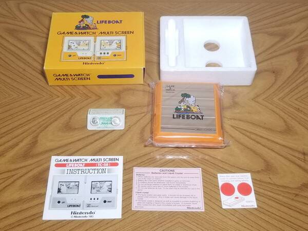 ※新品未使用!!ゲームウォッチ ライフボート TC-58 マルチスクリーン 1983年製 任天堂 GAME&WATCH LIFE BOAT Nintendo