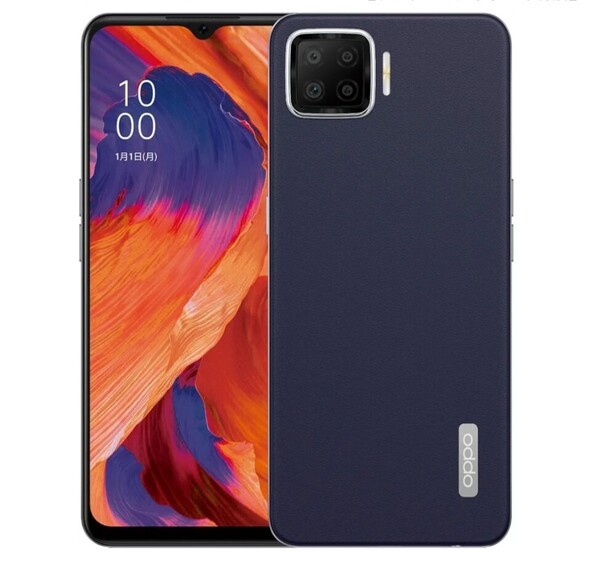 OPPO A73 SIMフリー ユーズド SIMフリー ネービーブルー AI 4眼カメラ 極薄 軽量 レザー FMラジオ DSDV 64GB/4GB