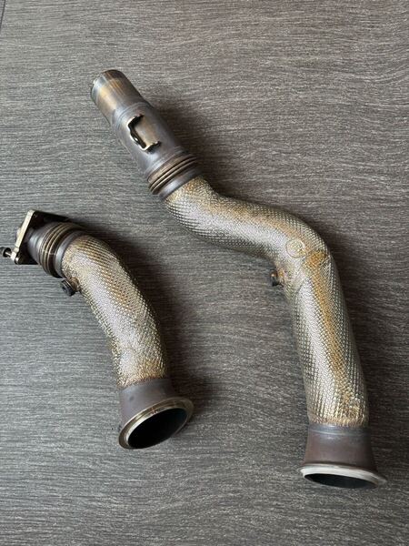 BMW M2C M3 M4 F82 F80 S55 AKRAPOVIC(アクラポヴィッチ)アクラポビッチ ダウンパイプ 中古即決