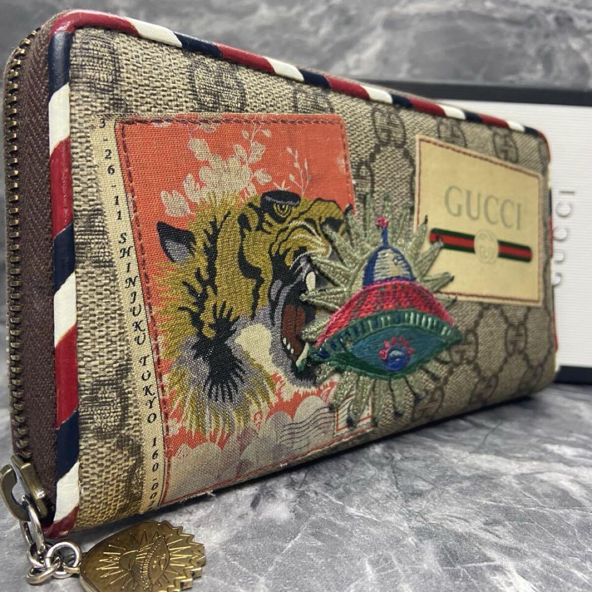 鑑定済み 美品 GUCCI グッチ クーリエ 長財布 財布 龍 ドラゴン Yahoo!オークション -「グッチ クーリエ」の落札相場・落札価格