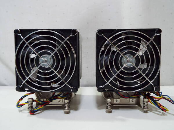 送料無料 SuperMicro SNK-P0050AP4 BKT-0050L-RN Socket R LGA 2011 INTEL Xeon 対応 サーバー用 DUAL 対応 CPUクーラー 2個セット