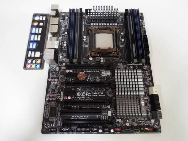 送料無料 GIGABYTE GA-X79-UP4 intel X79 LGA2011 ATX マザーボード + メモリ 16GB + Core i7-4930k